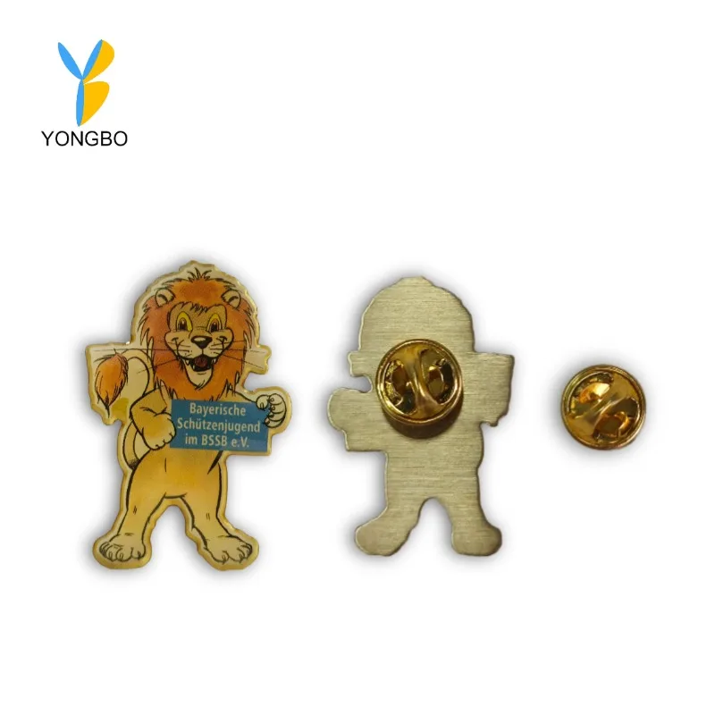 Wholesale Custom Logo Design Printed Lapel Pins Hard and Soft Enamel Metal Badges Pin