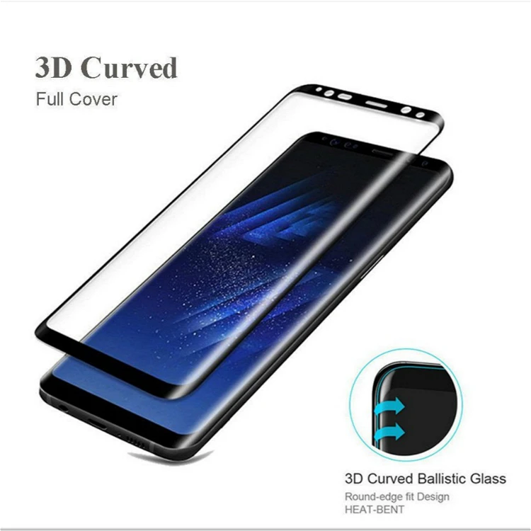 Full glue curved tempered glass for s22 ultra for Phantom X for Pixel 3 with installer AB gule high aluminum