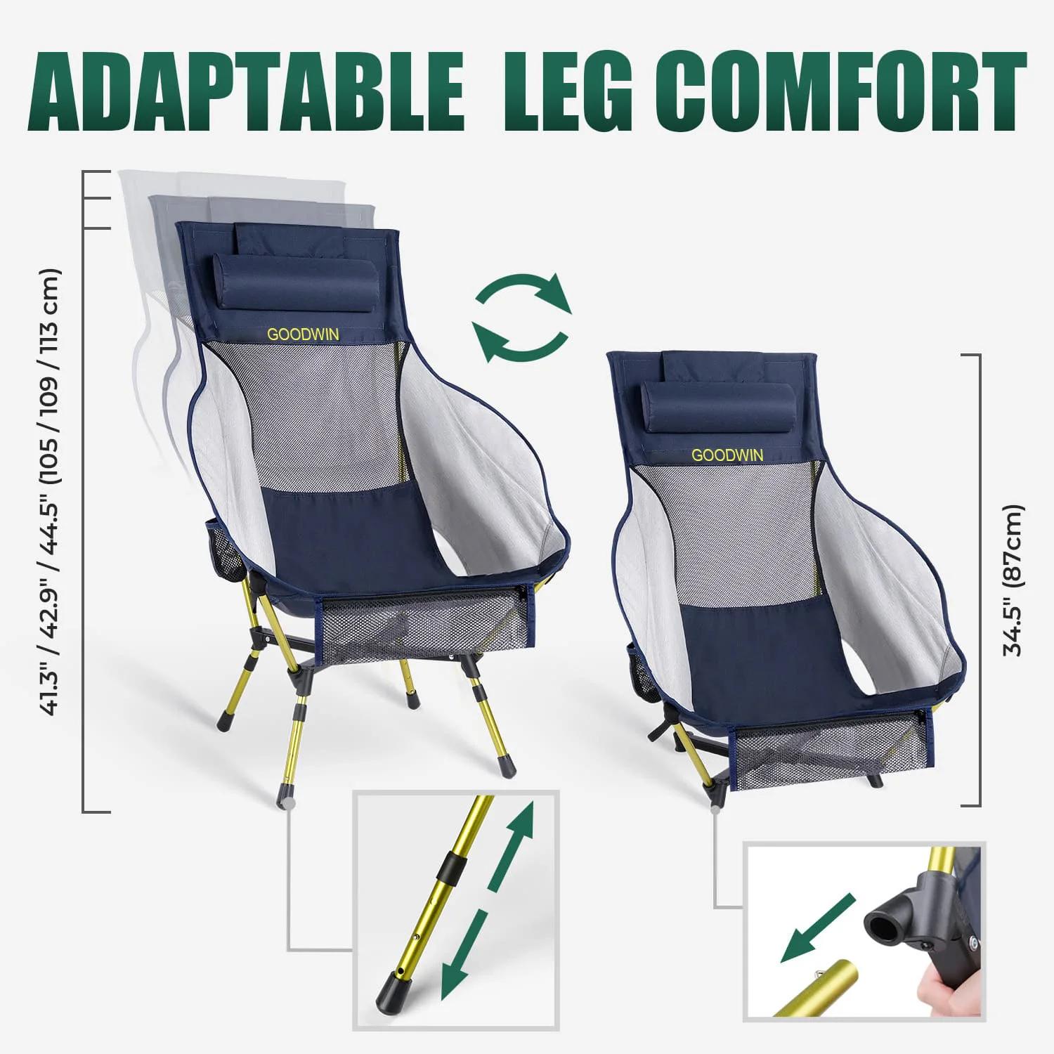 Logo Custom Factory Wholesale Garden Lightweight Aluminum Oxford Heavy Duty Foldable Traveling Camping Chair
