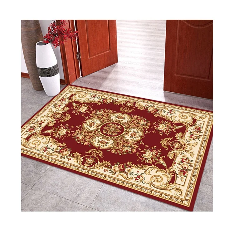 Persian Style Low Price 100% Polyester Multiple Color Area Rug Ethnic Printed Dust Proof Entrance Door Mat