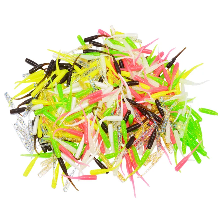 Long Tensile Worm Afishlure small TPR material soft lures pesca 35mm 0.23g 12pcs a bag worm lure swim bait root fishing lures