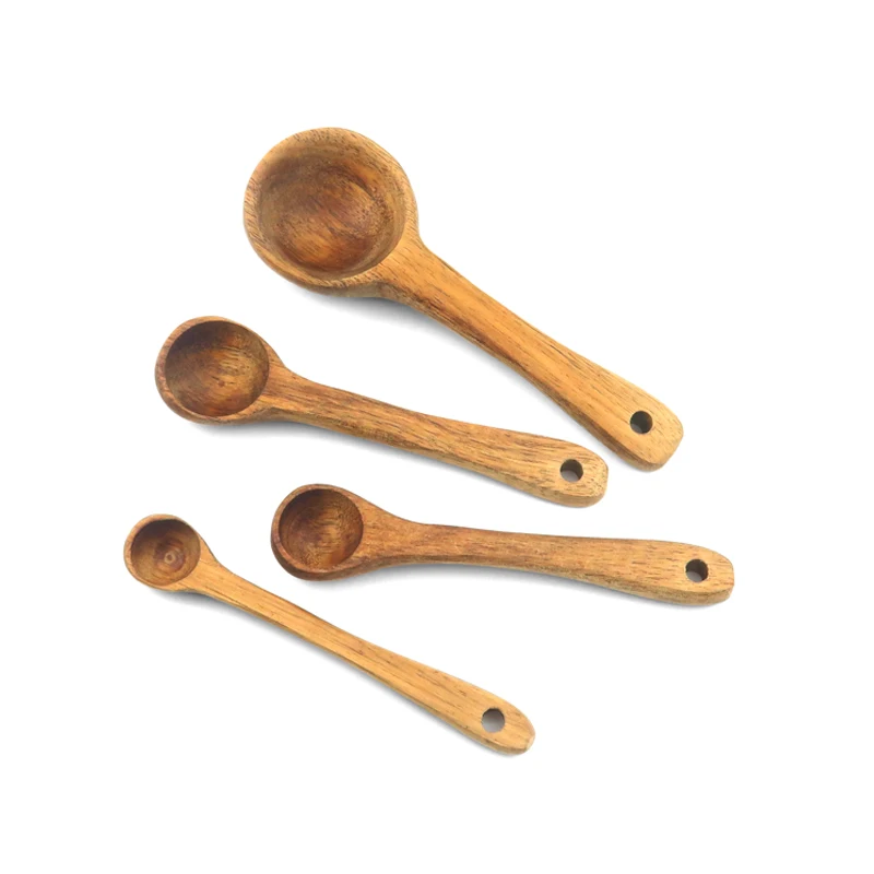 Eco-friendly Kitchen Utensils Acacia Wood Mini Measuring Spoon
