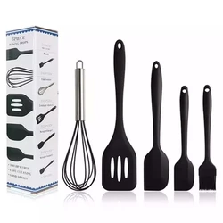 5pcs Silicone Kitchen Utensils Kitchen Cookware Sets Silicone Spatula Shovel Whisk Kitchen Cooking Tools