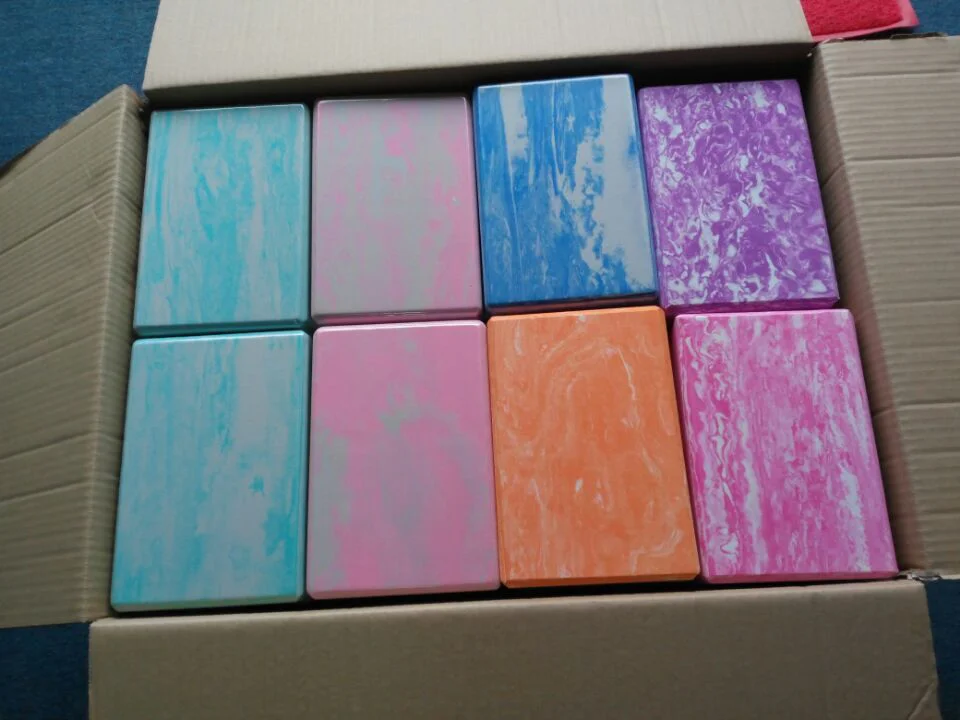 Eco Friendly Foam Blocks OEM Lightweight Yoga Bricks High Density Portable Durable MassageEVA Yoga Brick