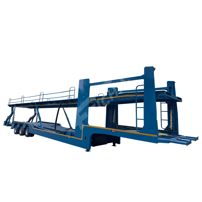 Popular Heavy Duty stainless steel 2/3 Axles Car Transport Semi Truck Trailer Car Carrier Trailer for Sale