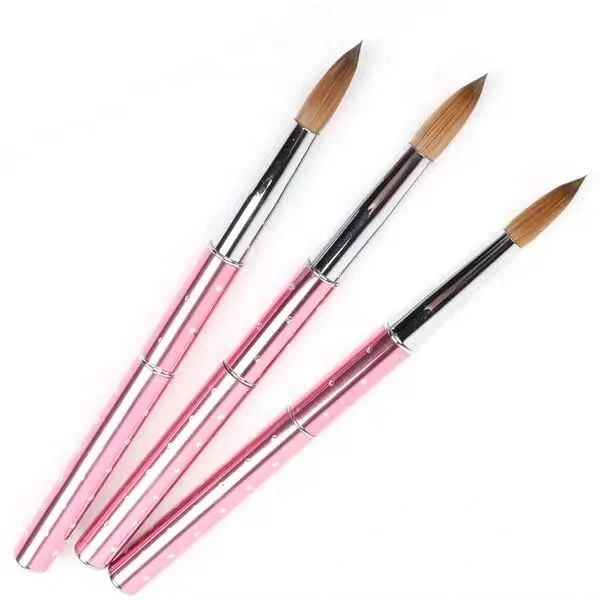 100% соболиный колонский Германия акриловая кисть для ногтей круглая