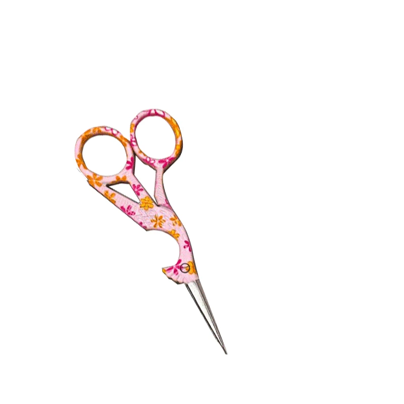 Charmkey Good Quality Crane Embroidered Thread Yarn Tea Sewing Trimming Antique Scissors for Embroidery Craft Art