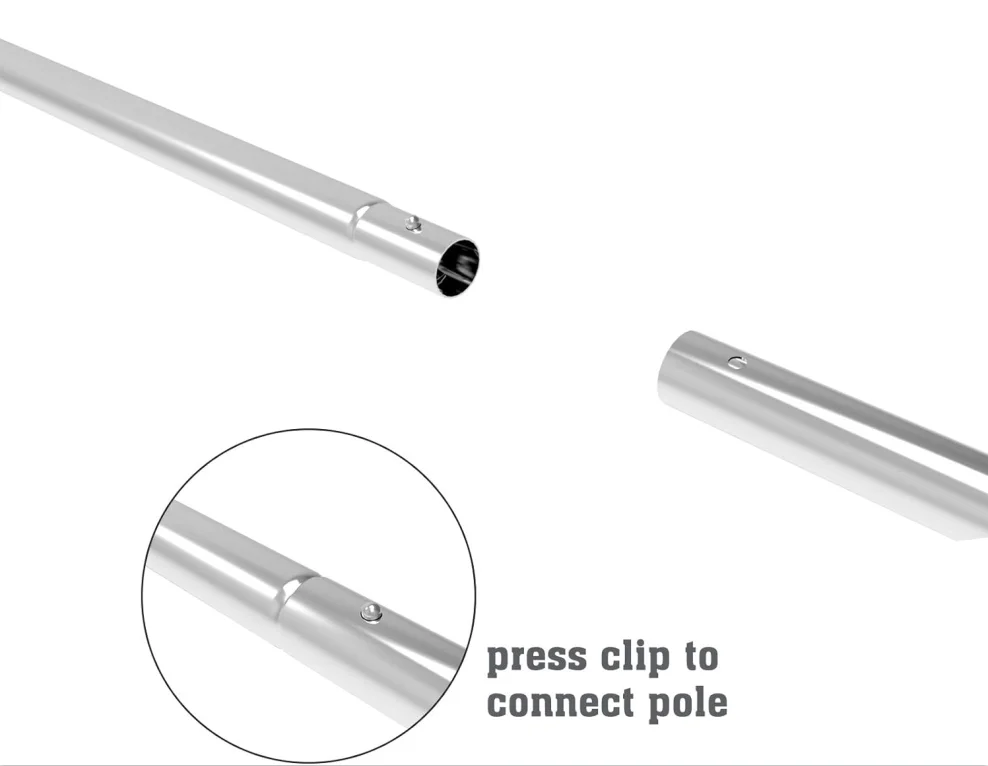 Aluminum Swimming Pool Pole  Adjustable Aluminum Telescopic Swimming Pool Pole