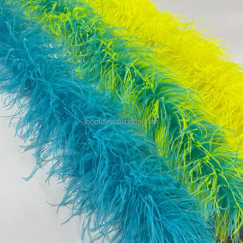Wholesale Various Colors 2ply 3ply 4 ply 5ply 6ply 7ply 8ply 10ply High Quality Luxury Cheap Ostrich Feather Boa