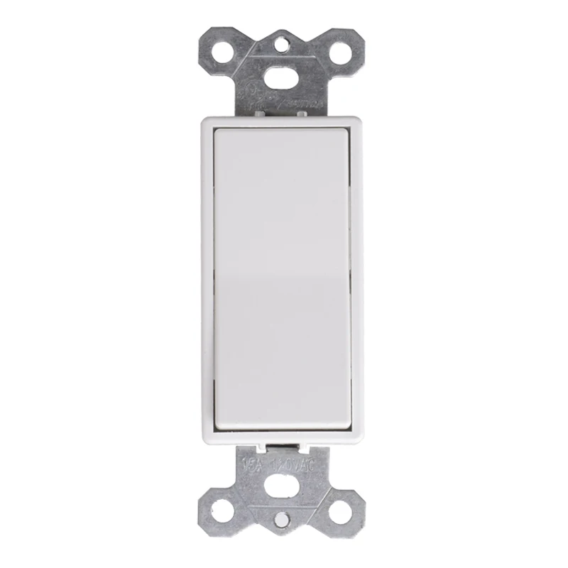 Hooanke US Wall Light Switch 110V 1 Way 3 Way 4 Way Decorative 15Amp Rocker Switch On/Off for Light
