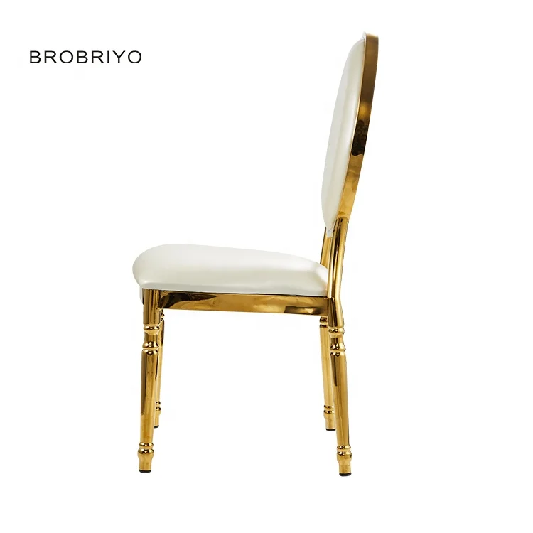 Cheap Banqueting Gold Silver Stainless steel Party Banquet Wed Wedding Hotel Chairs For Events
