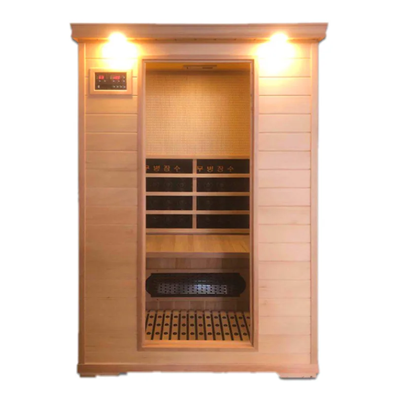 1 Person Family Infrared Sauna In Red Cedar , Full Spectrum Infrared Sauna portable