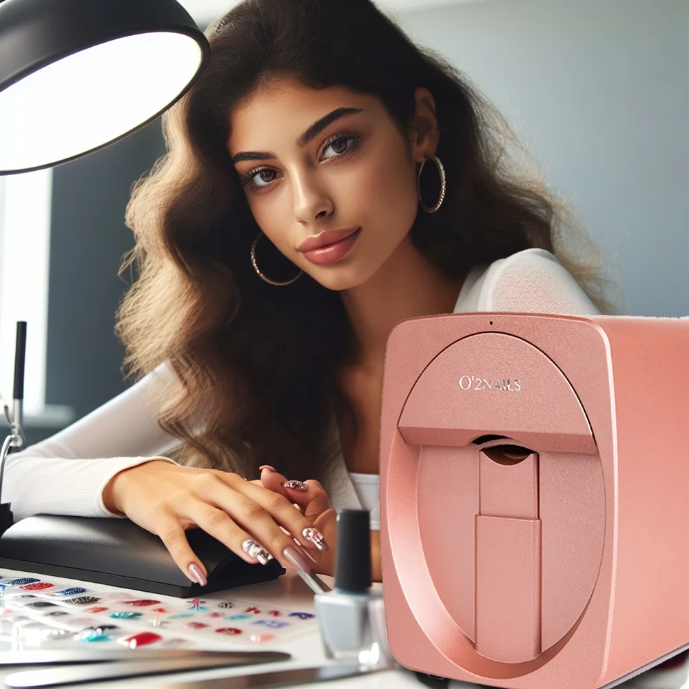 2024 Nail Printer Finger nails DIY Print Art Automatic 3D Art Designs Finger Nails Printing Machine for Salon Use