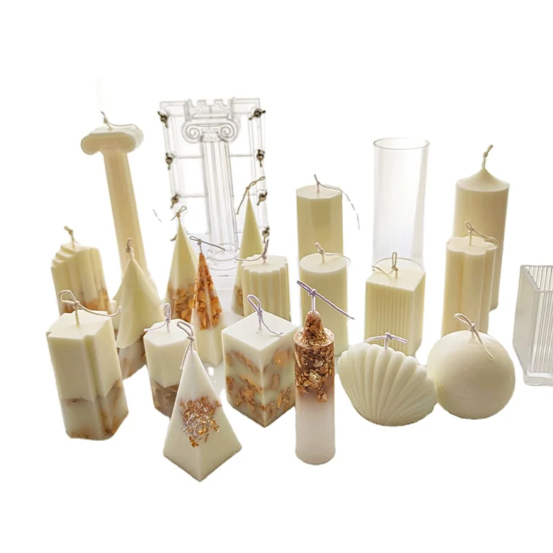 Прозрачная многоразовая форма для ароматерапии Fusimai в Вертикальную Полоску, форма для свечей