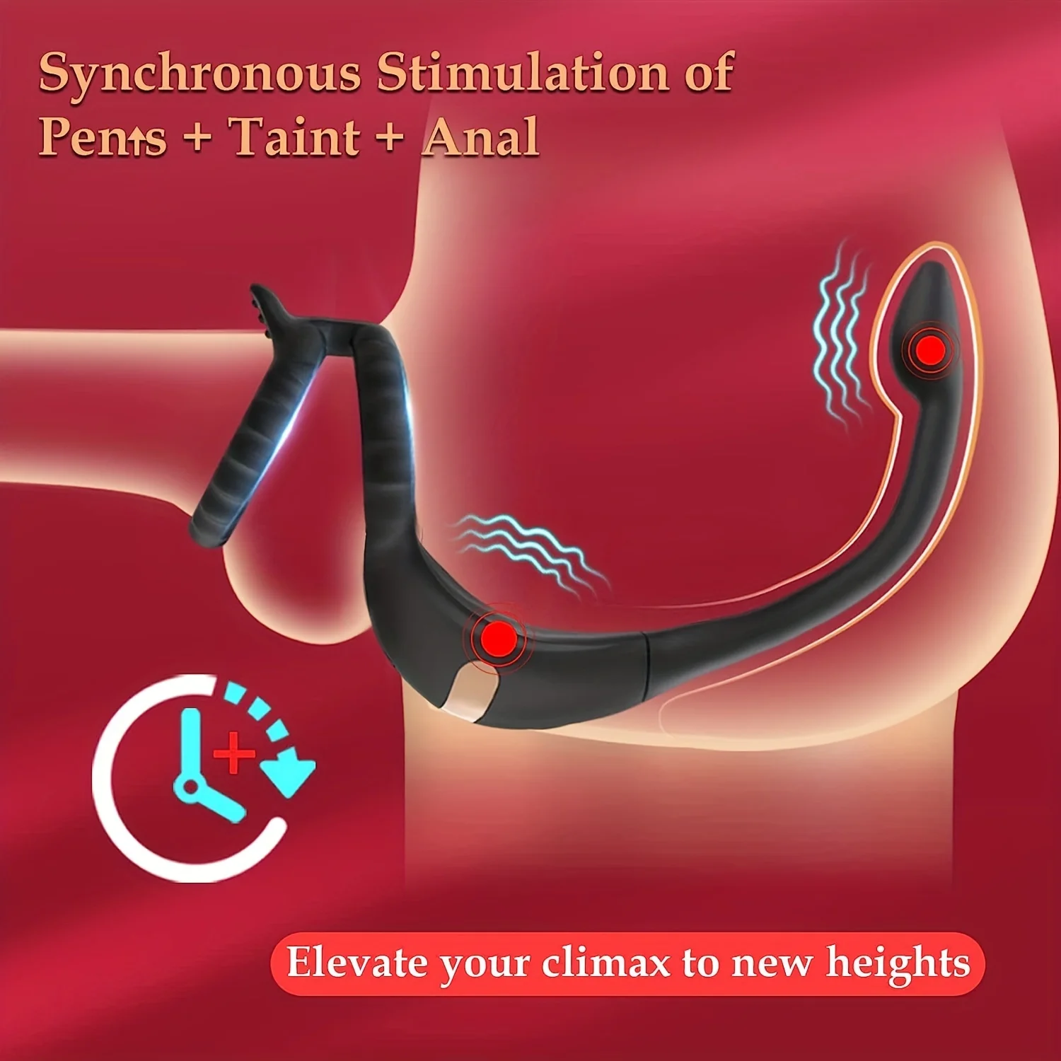 AAV Wireless Remote Control Prostate Massager Anal Plug Vibrator Sperm Lock Ring Delay Ejaculation Trainer Penis Ring for Men