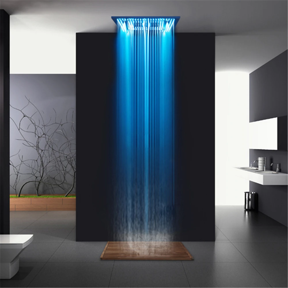 4 function LED shower top spray mobile phone Wifi control 64 color conversion size 600 * 600 mm