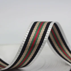 High strength secondary colour decorative Nylon Webbing Strap for Backpack Belt Webbing