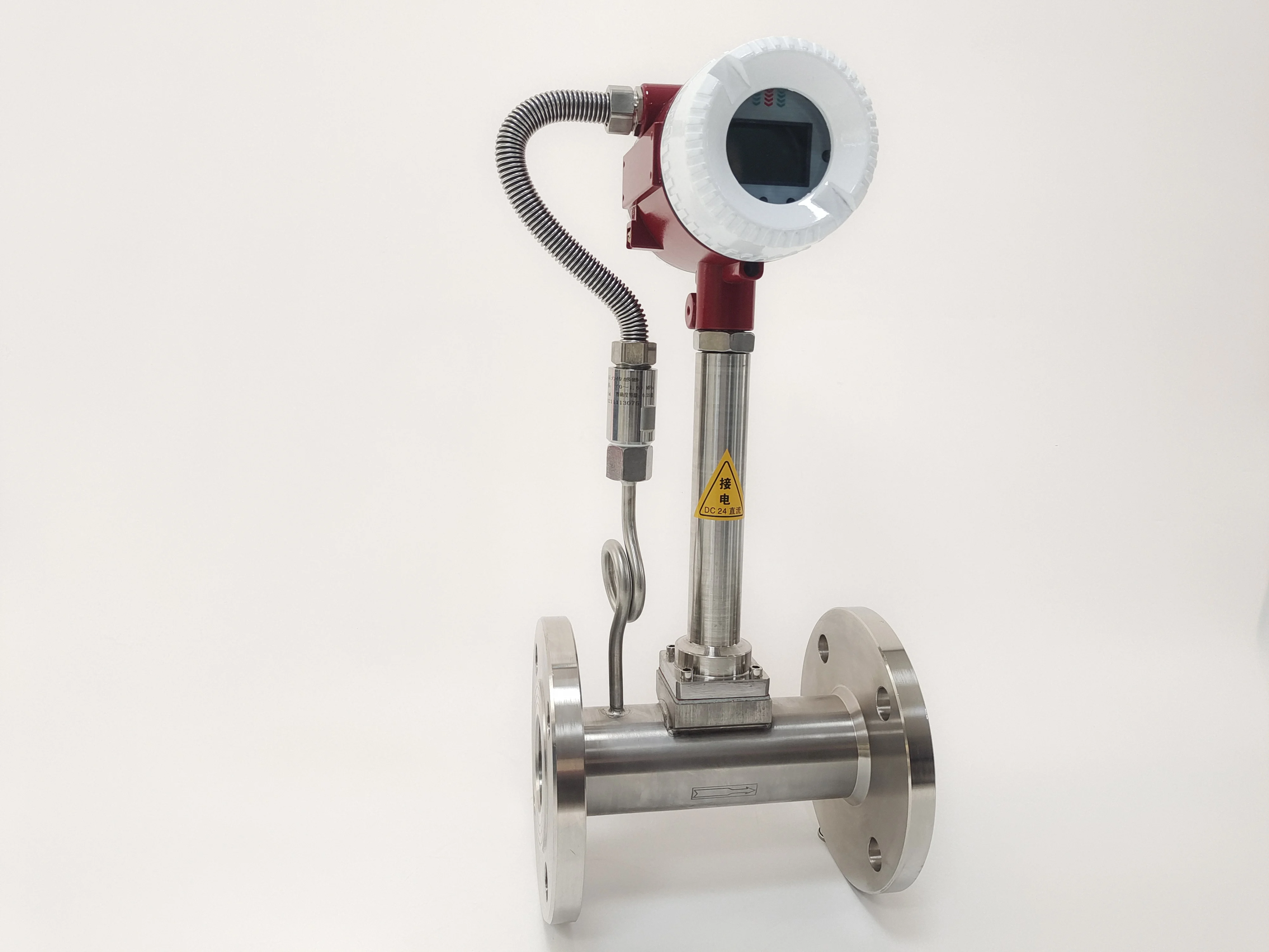 digital pulse/4-20ma high-precision steam air natural gas liquid flow meter vortex flowmeter