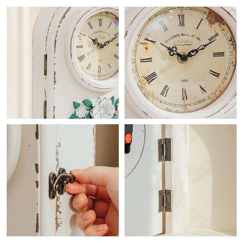 Creative Graceful desk for girl clock wood Grandma antique retro desk & table clocks