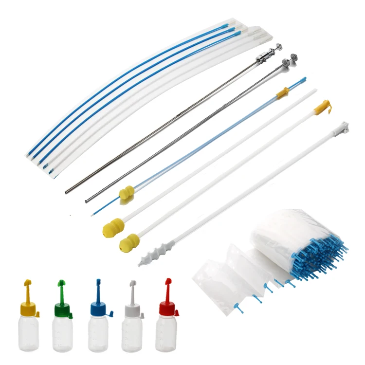 pigs with end plug Insemination Vas deferens and white EVA sponge tip Insemination Vas