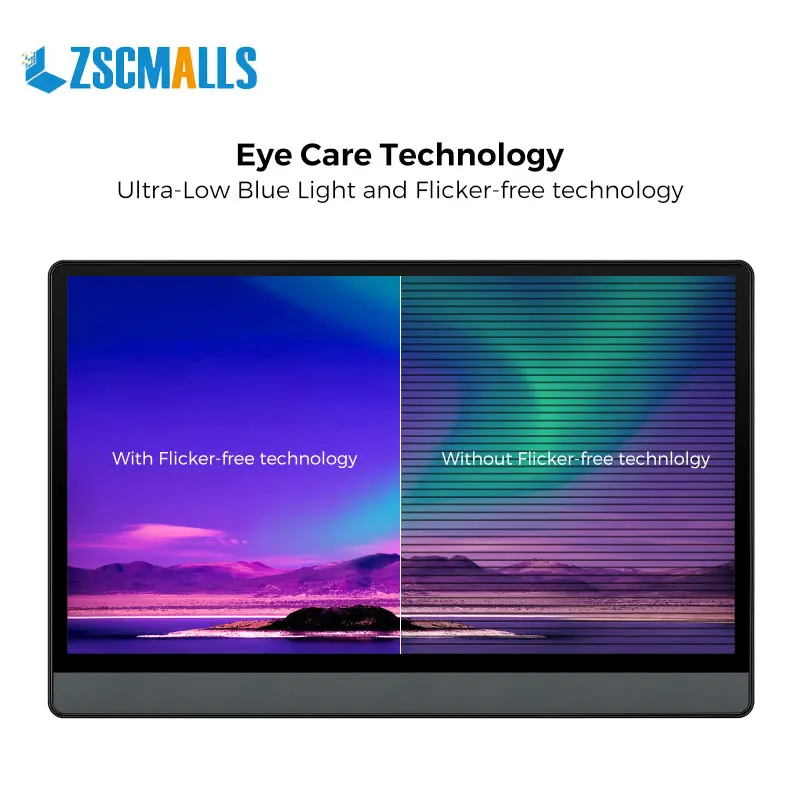 Wholesale P13A 13.3 inch 1080P+HDR IPS 178 Degree  full view Portable  FHD Monitor