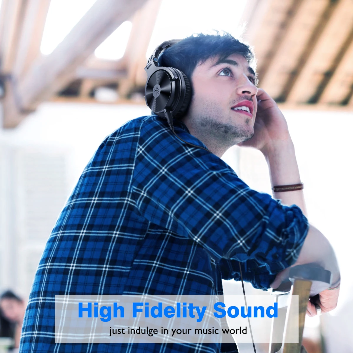 Oneodio Foldable Over Ear Headphones Super Bass Wired Wireless Headset 5.0 With Extended Microphone Music