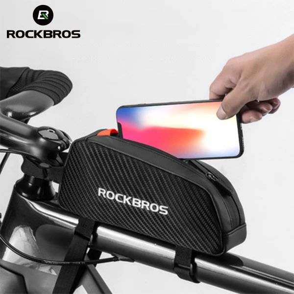 ROCKBROS 1L Bicycle Waterproof Reflective Front Top Frame Tube Bag Ultralight Bike Accessories Bags