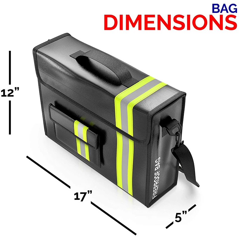 High Quality Portable Computer Bag Fireproof Waterproof Explosion-proof Surface Bags Organizer Document File Folder