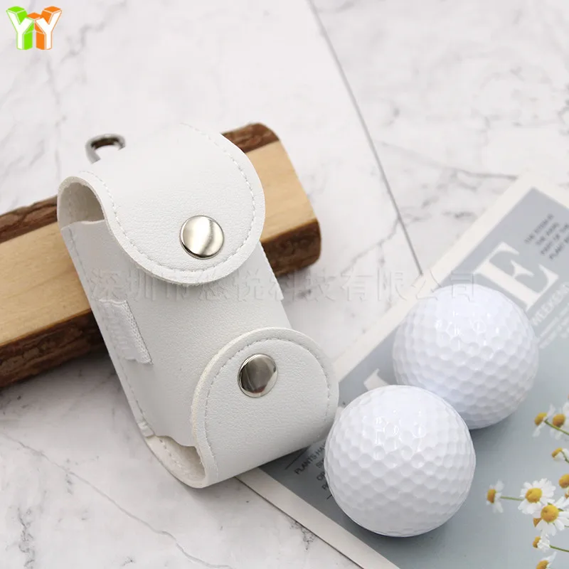 zhuoyue 4-color golf ball small waist pack 2 bags leather storage