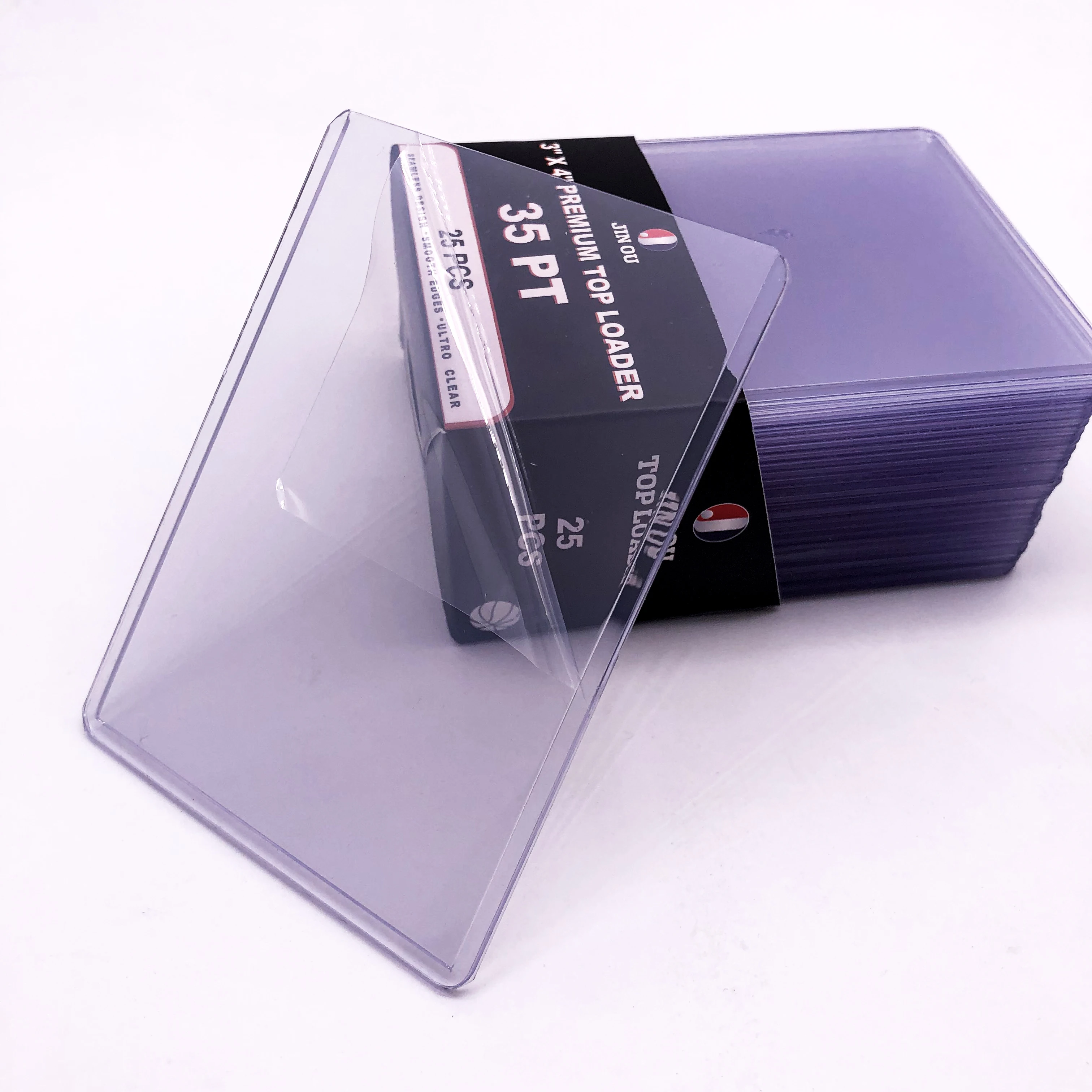Premium 2 sides film coated PVC topload seamless custom competitive price JO-KY-01 toploader