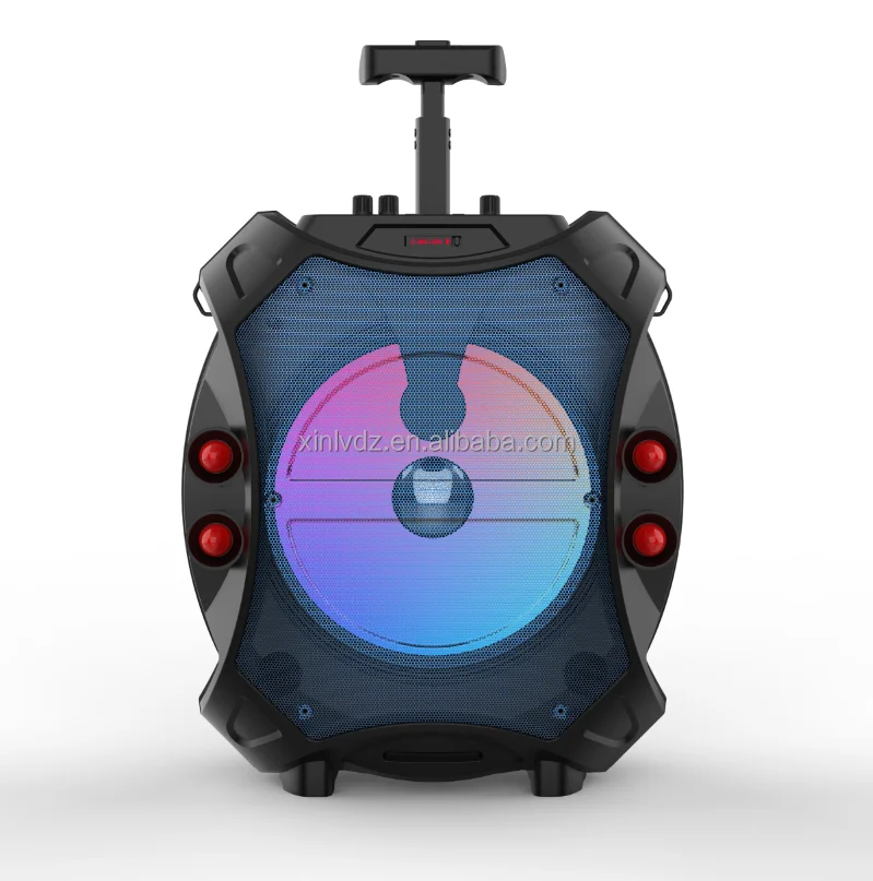 ZQS12109 15W 12 Inch Karaoke Portable Audio Speaker,Portable Active Partybox Karaoke Speaker,Trolley Party Subwoofer Bt Speaker