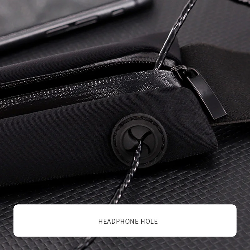 Sports Jump Rope Waist Pack Ultra Thin Invisible Anti Theft Double Compartment Belt Hiking Fitness Waterproof Yoga Waist Bag