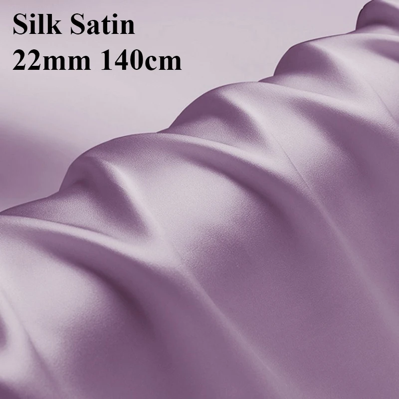 22mm 140cm Organic Silk Fabric Soild Color Dyed Silk Satin Fabric For Hair Rollers