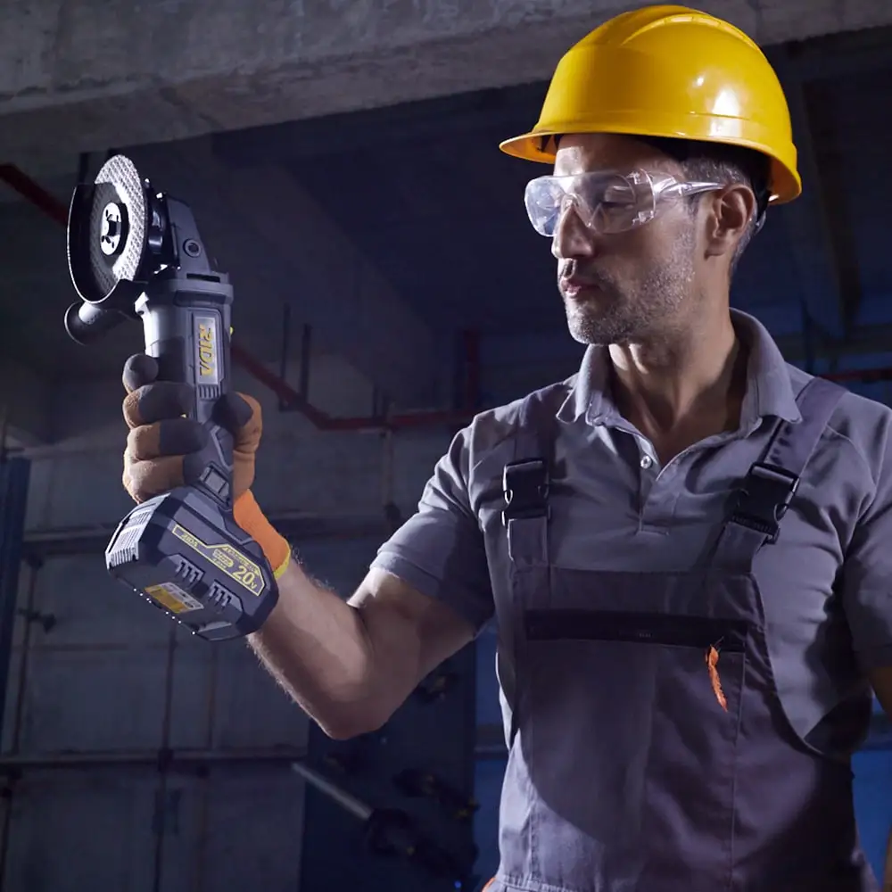 20V Cordless grinder Variable Speed Angle Grinder for Granite Concrete Floor Countertop Polishing Grinding