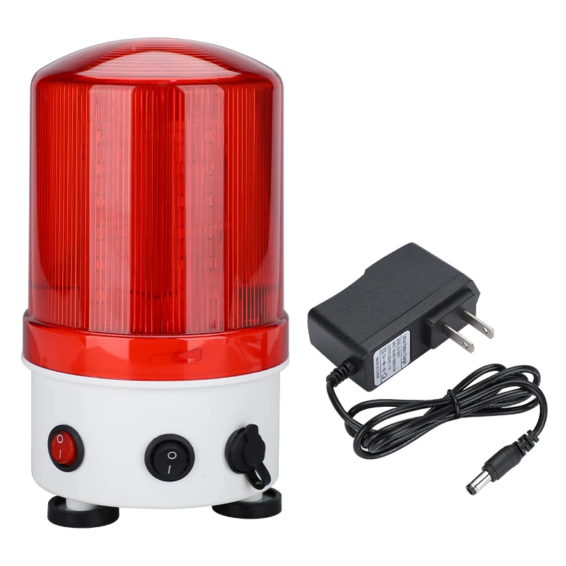 Red color led warning signal light 12v 24v 110v 220v 380v Electric siren alarm revolving warning lights