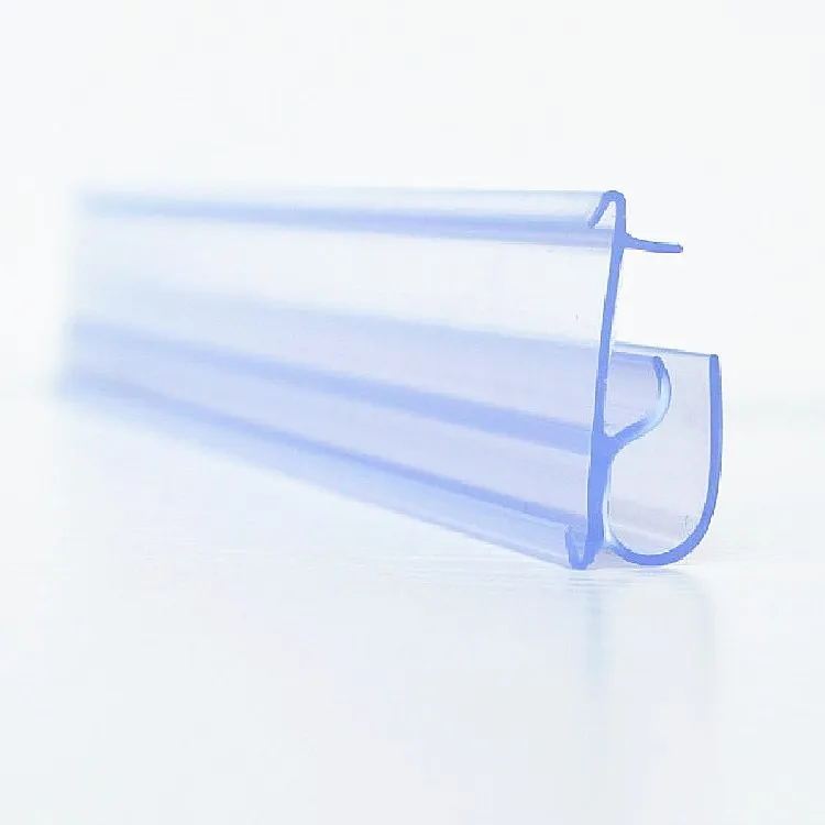 clear pvc price tag label holder extrusion profile for supermarket shelf goods