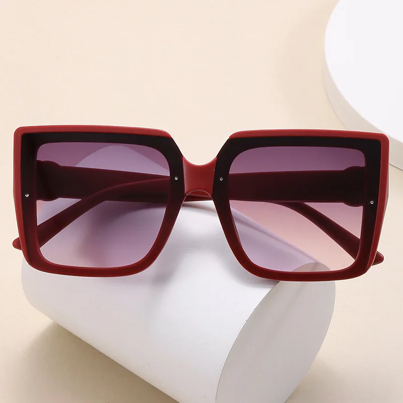 sunglasses internet hot selling wholesale new arrival fashion spectacles square women men unisex PC plastic outdoor sunglass