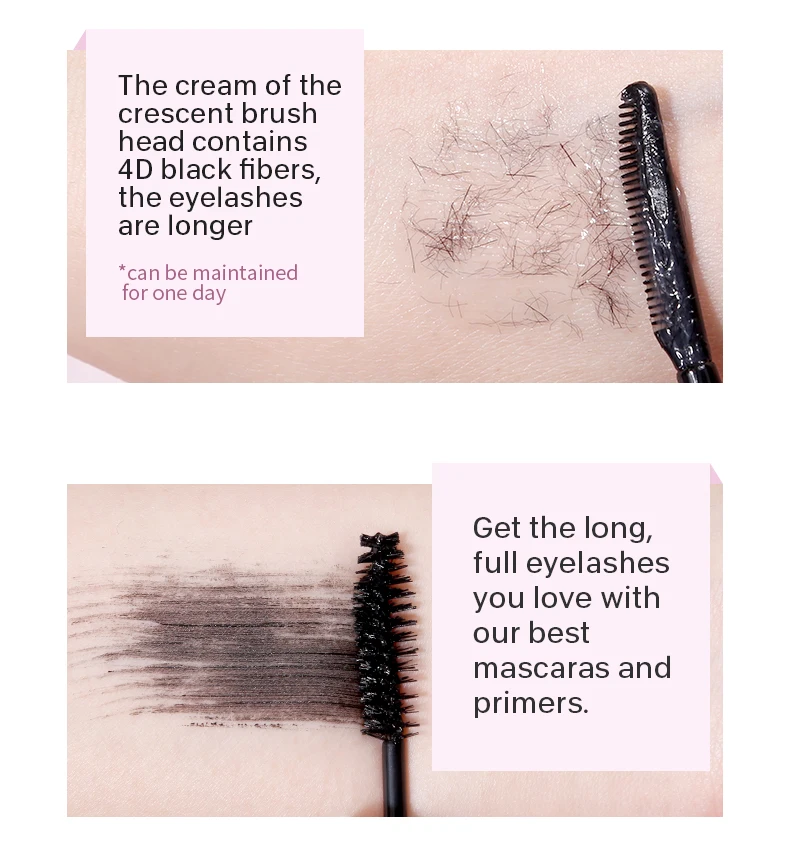 OEM/ODM Free sample Double Brush Mascara 4d Silk Fiber Waterproof Mascara Private Label