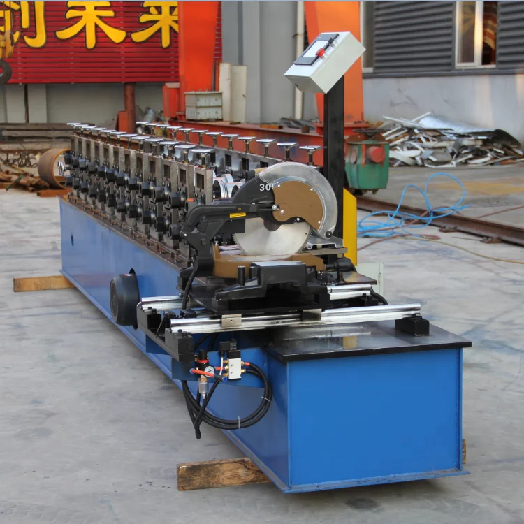Galvanized steel roll shutter door roll forming machine rolling slats
