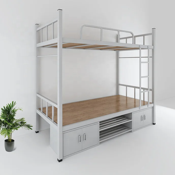 Durable military cheap metal used bunk beds single bed for sale
