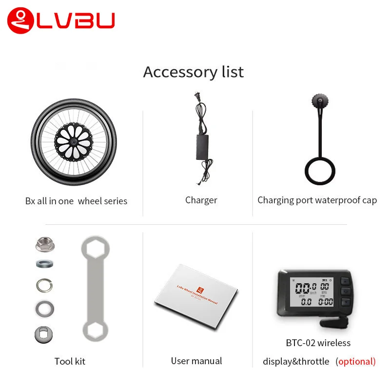 Hot Sale Waterproof Ebike Conversion Kit with Battery Included 36v 250W 500W 20 26 27.5 29 Inch 700c Hub Motor Kit in Uk Stock