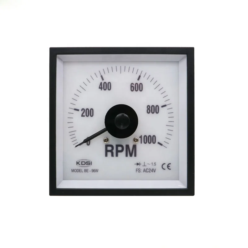 Простота в эксплуатации BE-96W AC24V 1000 об/мин подсветка Широкий угол аналоговое напряжение об/мин Морской Тахометр