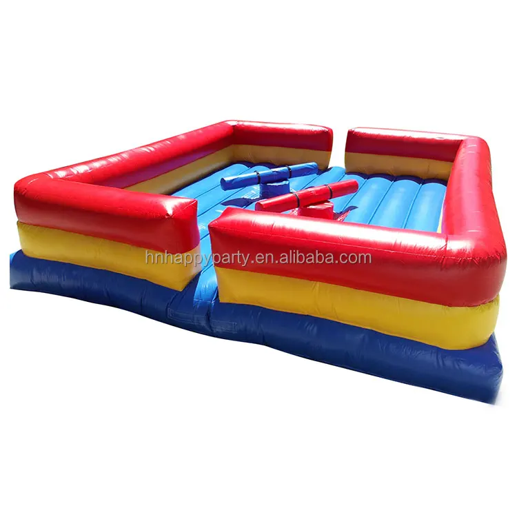 Carnival duel fighting game inflatable gladiator joust with two sticks