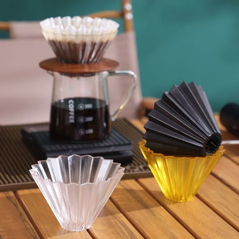 Customize new shape 1-2cup coffee PC Dripper Pour Over Coffee Filter Cup