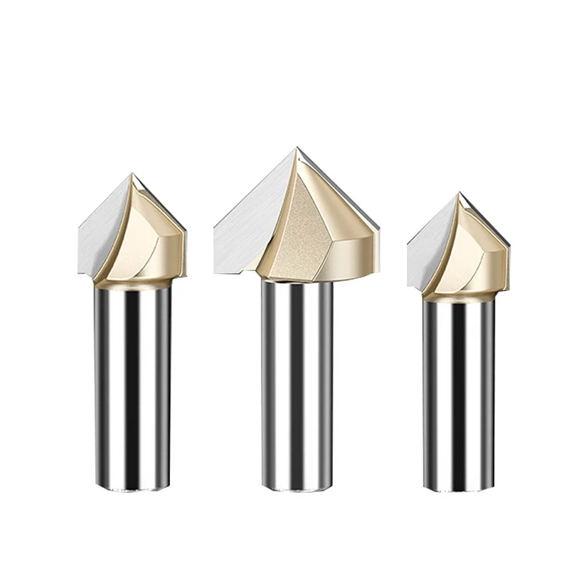 MC-08 Professional v-type key milling cutter tungsten steel hard alloy t slot milling cutter chamfering 45 degree milling cutter