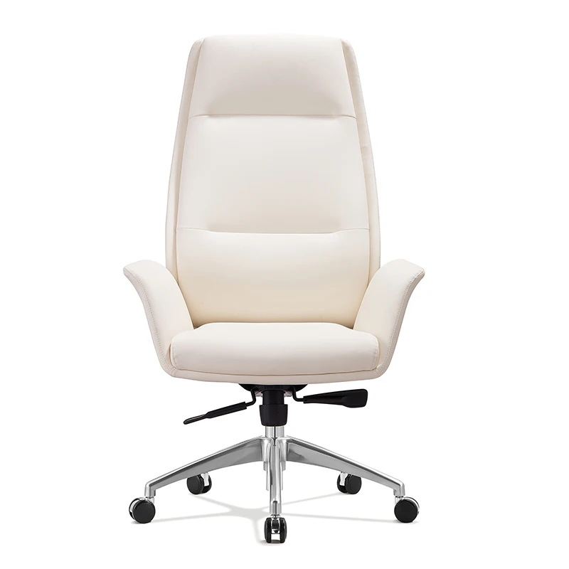 Supporting Samples Luxury Leather Chair Modern Swivel Ergonomic Comfort Leather Ergonomic Computer Lazy Chair