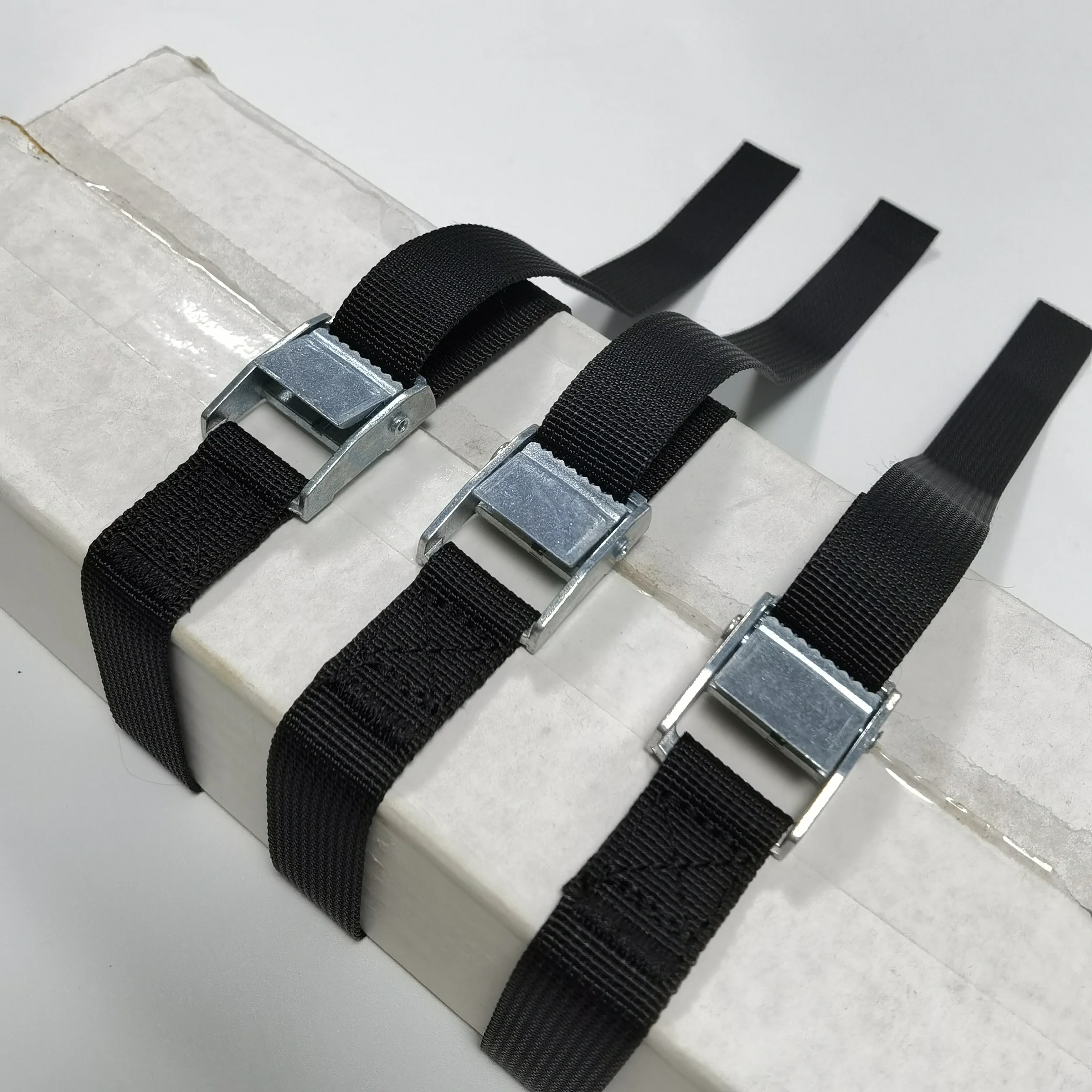 Good quality cheap quick release metal 1 inch cam buckle ratchet tie down cargo straps