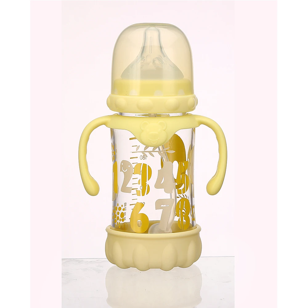 High Quality BPA Free Glass Baby Bottle,Safety Baby Product RK-3107