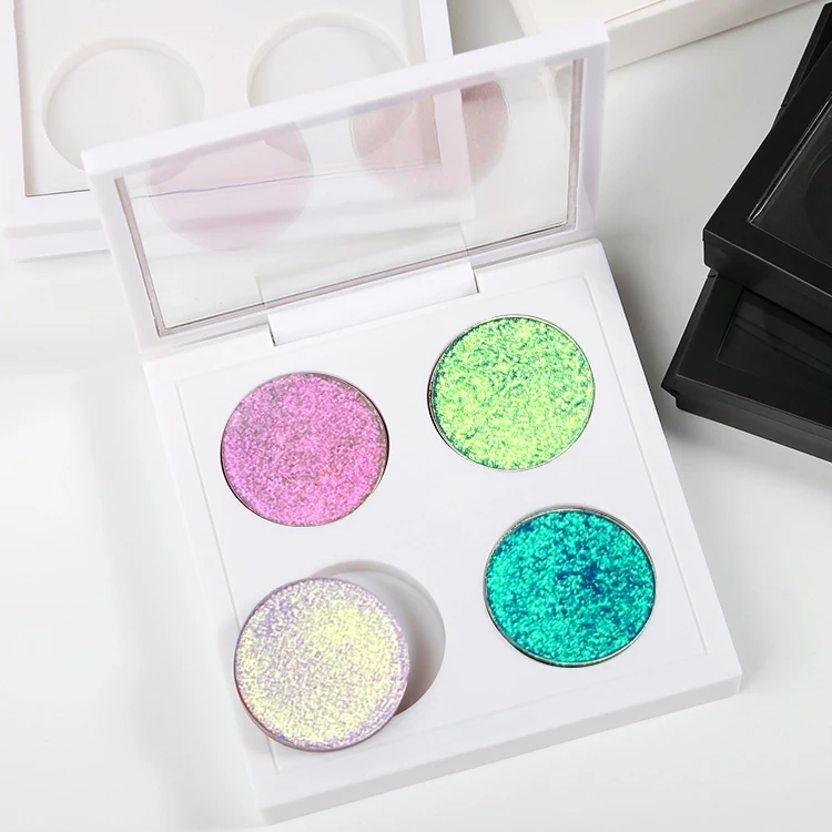 No Logo Custom Pressed Eyeshadow DIY Multichrome Duochrome Shades Makeup Palette