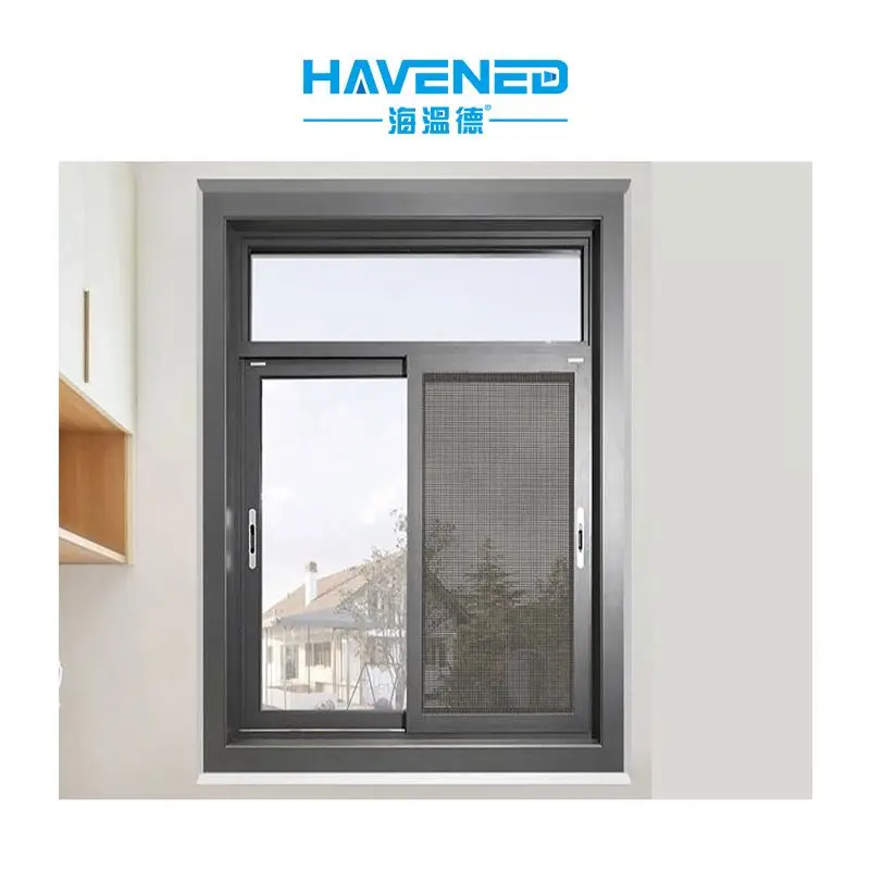 Insulated Aluminum Windows Double Glazed French Windows Triple Glazed Casement Windows hand operated window